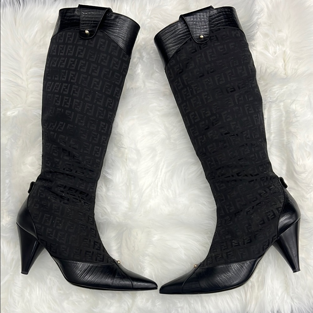 Fendi Women's Black Knee-High Boots